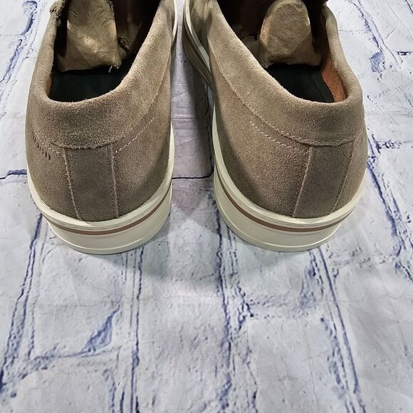 Ted Baker MENS SIZE 12 Hampshire Slip On Shoe Casual Sneaker Green Khaki Suede - Picture 8 of 9